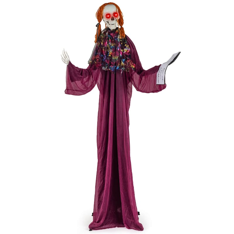 7 FT Halloween Animatronics Outdoor Decor Animated Standing Scarecrow - Multi