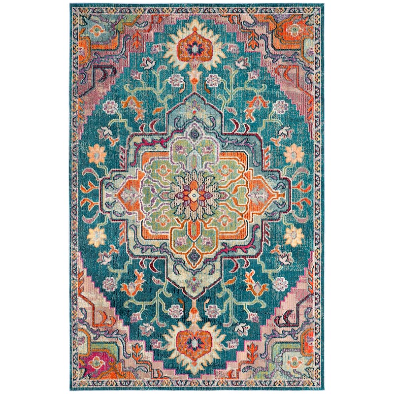 SAFAVIEH, Crystal Naimat Vintage Boho Medallion Rug