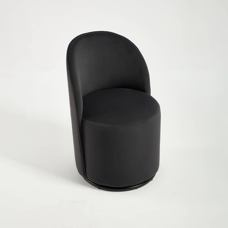 Upholstered Swivel Barrel Chair Dining Chair Side Chair