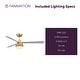 preview thumbnail 14 of 15, Fanimation Paget 52 inch Indoor/Outdoor Ceiling Fan with LED Light Kit and Remote