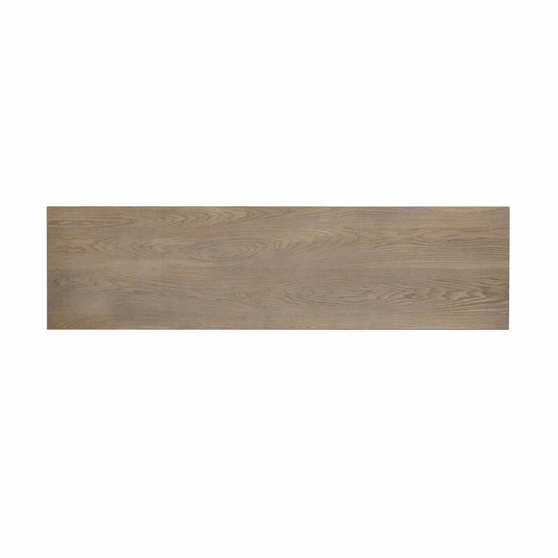 Modern Ash Veneer Console Table - Simple Style with Innovative Tabletop Design