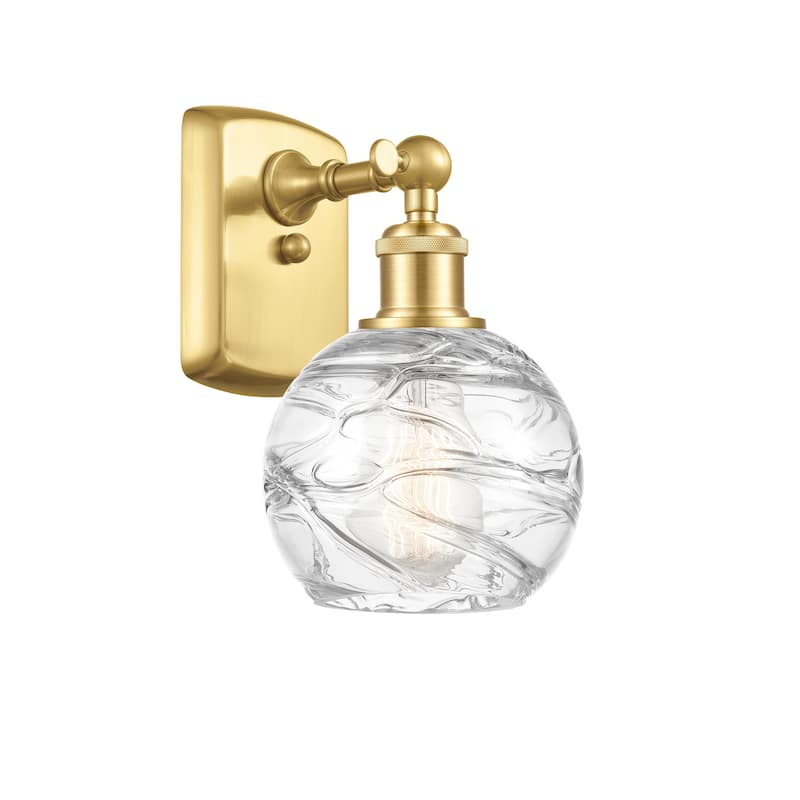 Innovations Lighting Athens Deco Swirl - 1 Light 6" Sconce - Satin Gold