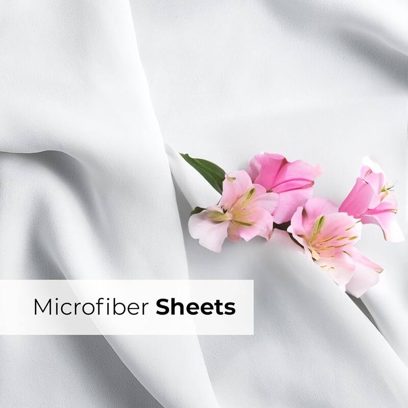 CGK Linens 6 Piece Extra Deep Pocket Microfiber Hotel Luxury Bed Sheets Set