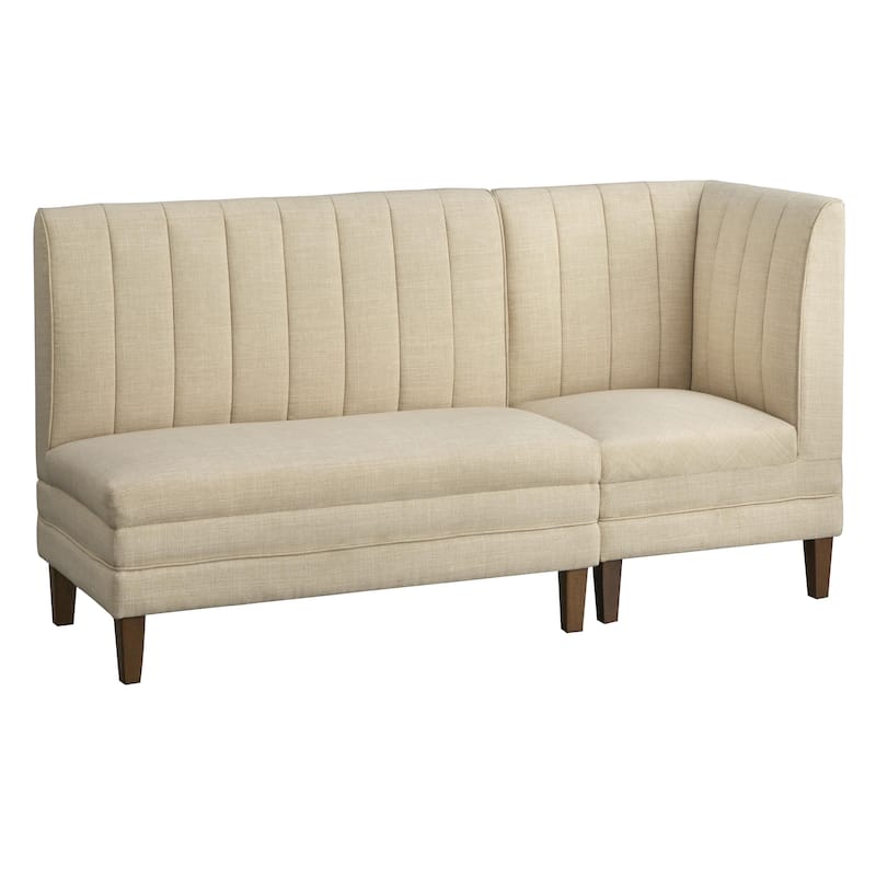 Lifestorey Kerrington 2-Piece Channel Back Upholstered Bench Set