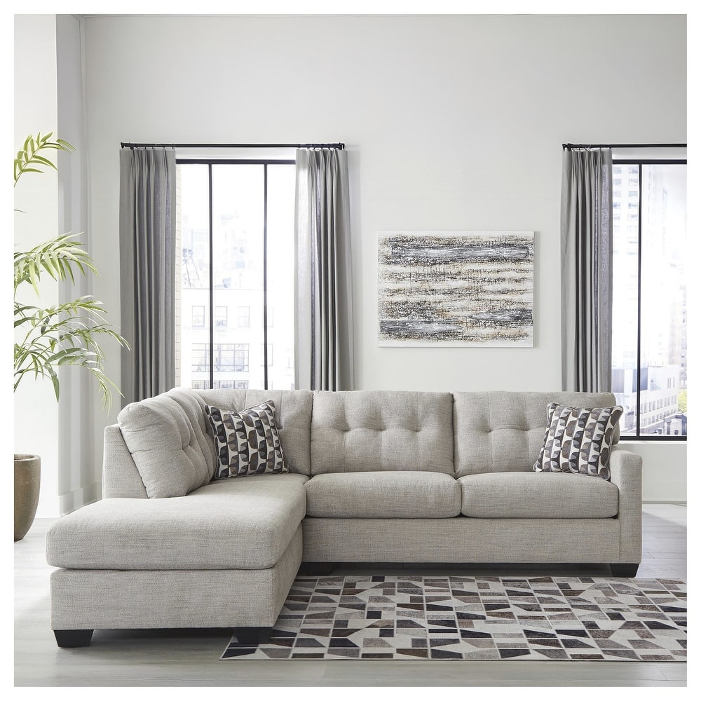 Signature Design by Ashley Mahoney 2-Piece Sectional with Chaise - 105"W x 90"D x 37"H