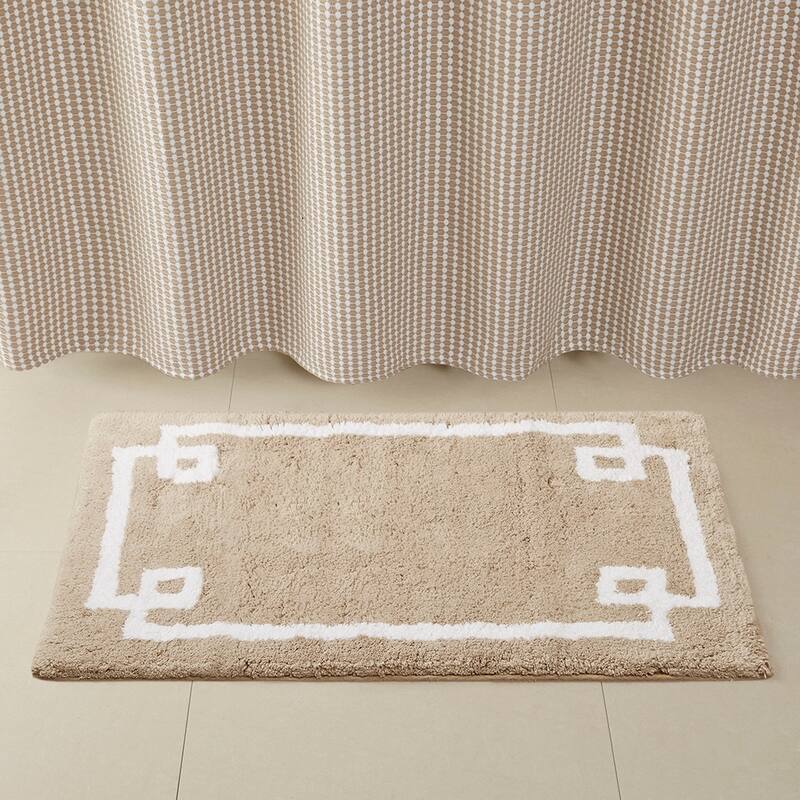 Cotton Tufted Bath Rug 20 x 30 - taupe