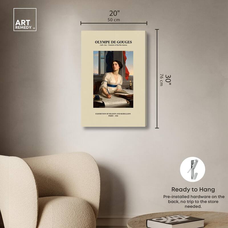 Intellectual Olympe Canvas by Art Remedy, Gallery Wrapped