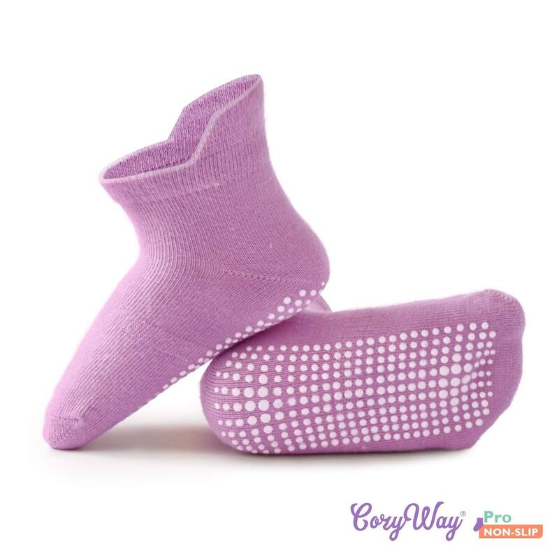CozyWay Ankle Grip Socks Girls Stripe/Multicolor - 12 pair, 6-12 Months