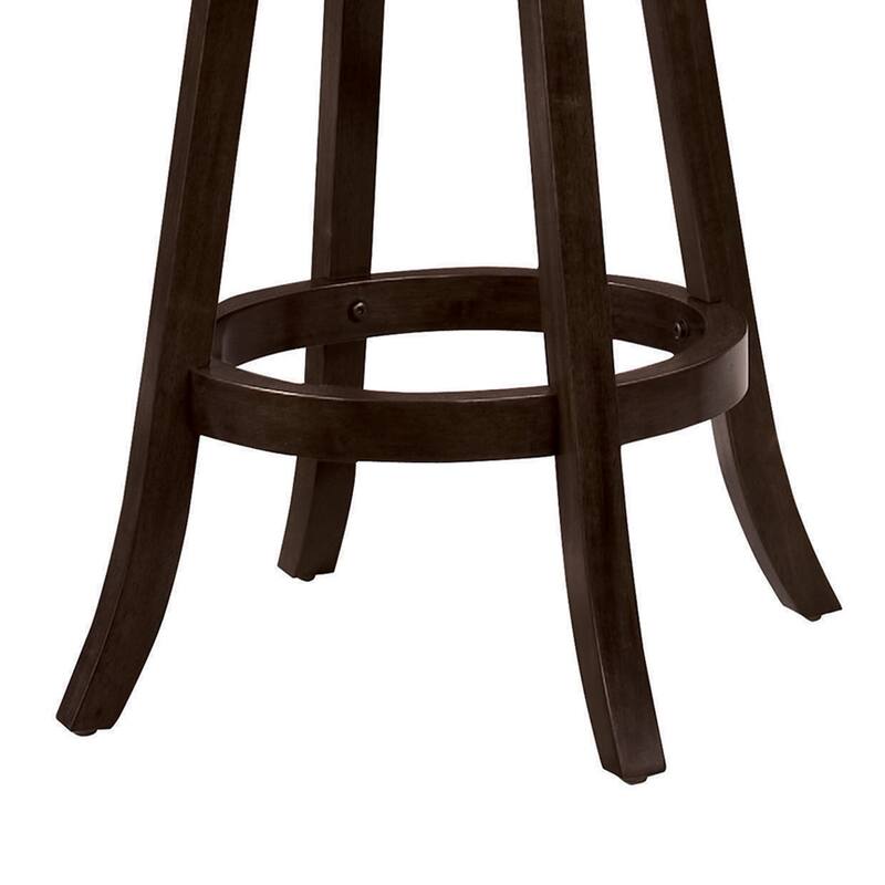 29" Swivel Bar Stool with Upholstered Seat, Set of 2 - 42.25 H x 17.75 W x 19.25 L Inches