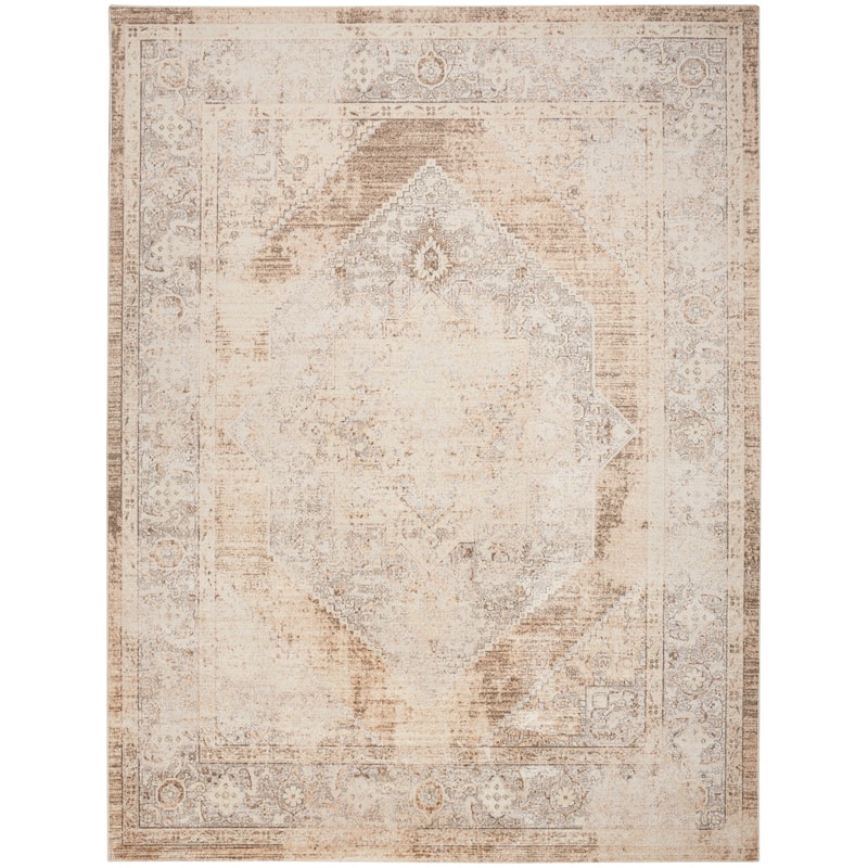 Nourison Astra Machine Washable Persian Area Rug - 6' 7" x 9' - Beige - Rectangle
