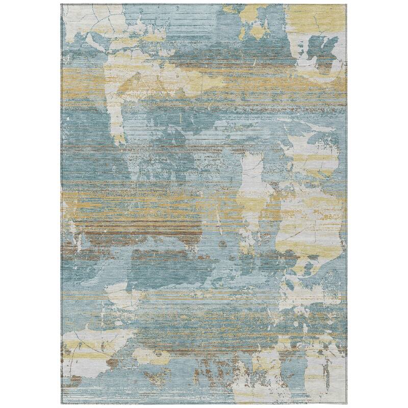 Machine Washable Indoor/ Outdoor Chic Veta Chantille Rug