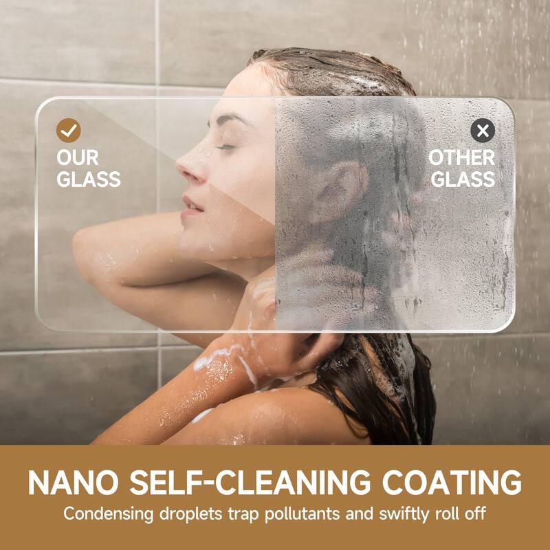 Chrome Aluminum Frame Double Sliding Shower Door