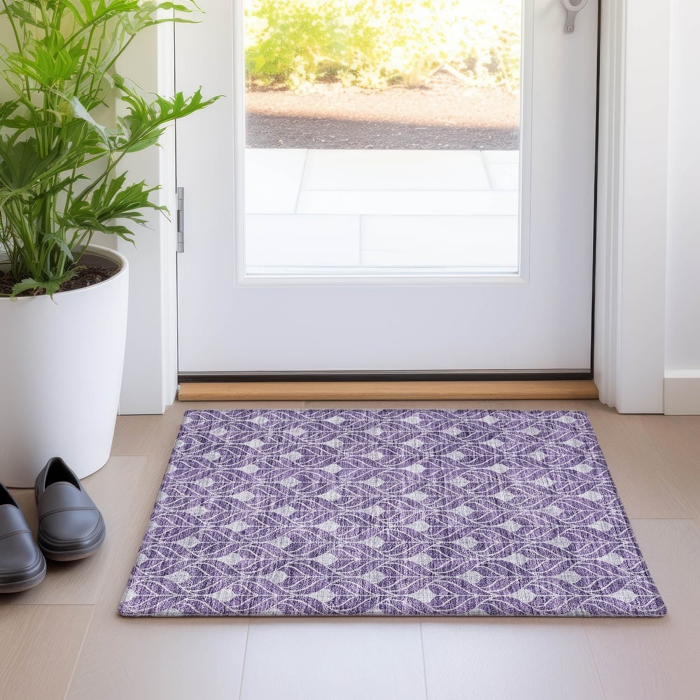Premium Washable Super Soft Geo Teardrop Mayfield Rug