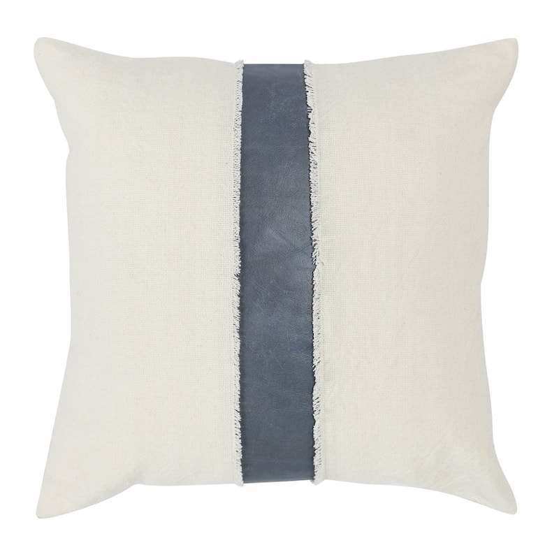Villa by Classic Home Steam 26" Throw Pillow - Blue / Ivory