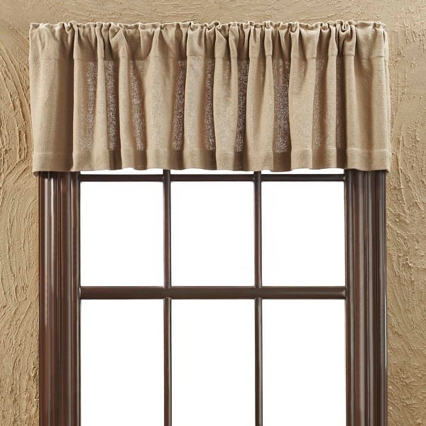 Shop Farmhouse Kitchen Curtains Vhc Cotton Burlap Valance Rod