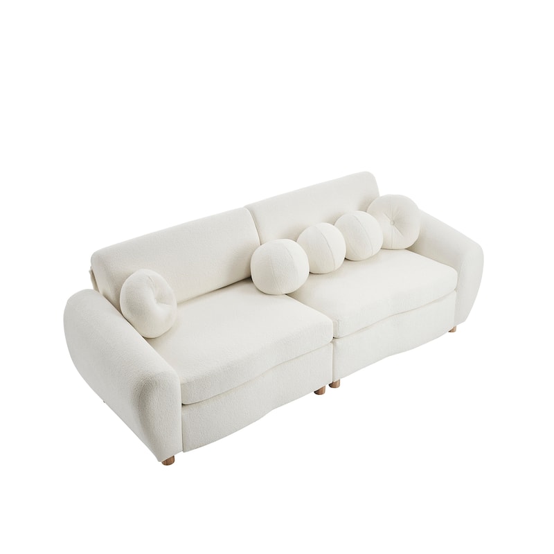 84"Modern Chenille Sofa Couch for Living Room