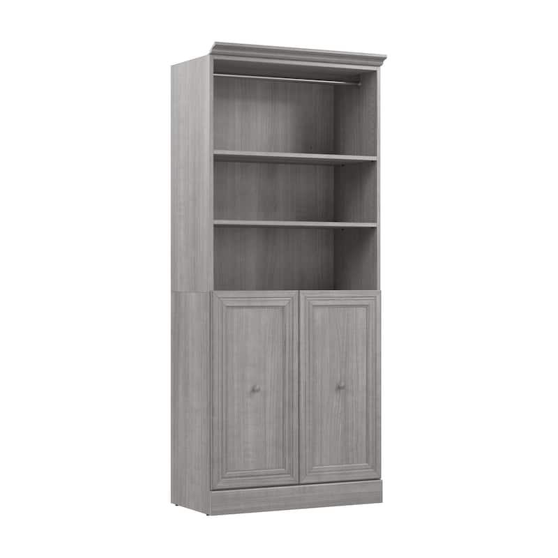 Versatile 36W Closet Organizer with Doors by Bestar