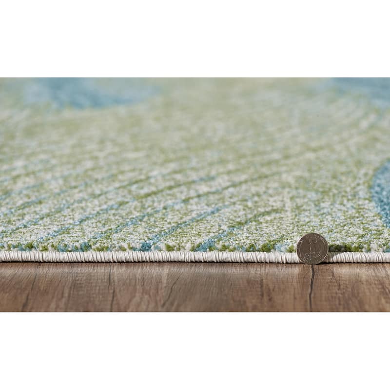 Domani Globe Tidal Wave Geometric Rug