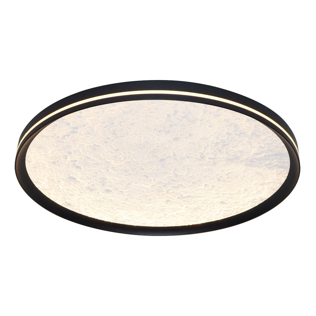 Artcraft Luna Integrated LED Flush Mount - Black
