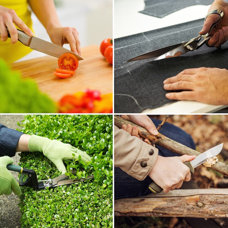 Knife Sharpening Stone - Dual 400/1000 Grit Wet Block - Sharpens, Sharp Tools, Kitchen, Hunting, Pocket Knives by Whetstone