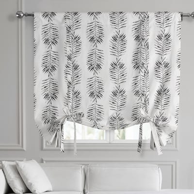 Exclusive Fabrics Sago Printed Cotton Tie-Up Window Shade (1 Panel)