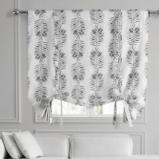 Exclusive Fabrics Sago Printed Cotton Tie-Up Window Shade (1 Panel)