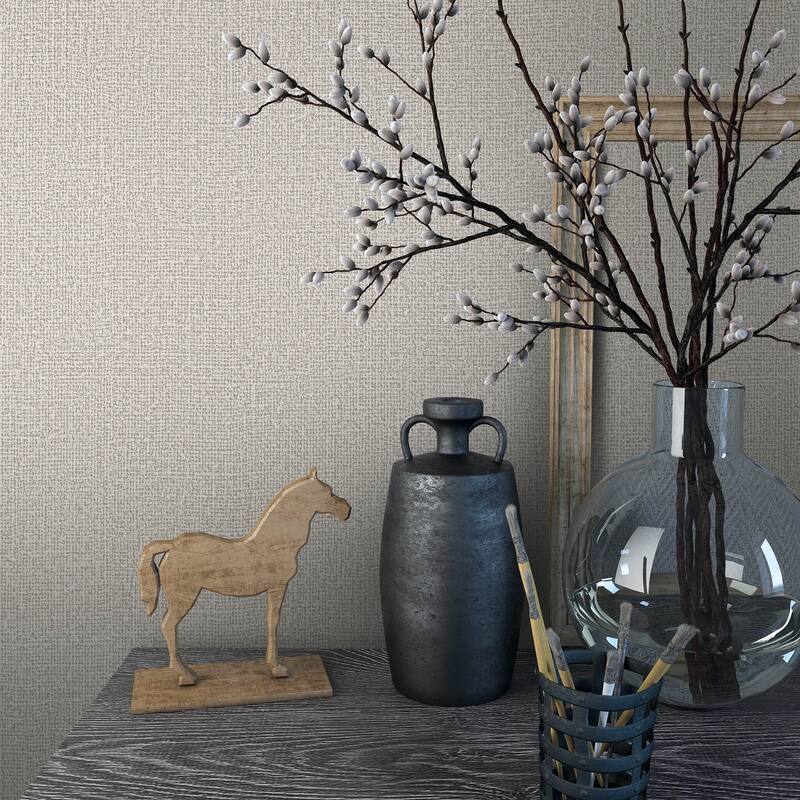 Galerie Wallcoverings Kumano Textured Weave Vinyl on Non-woven Matte Wallpaper Roll