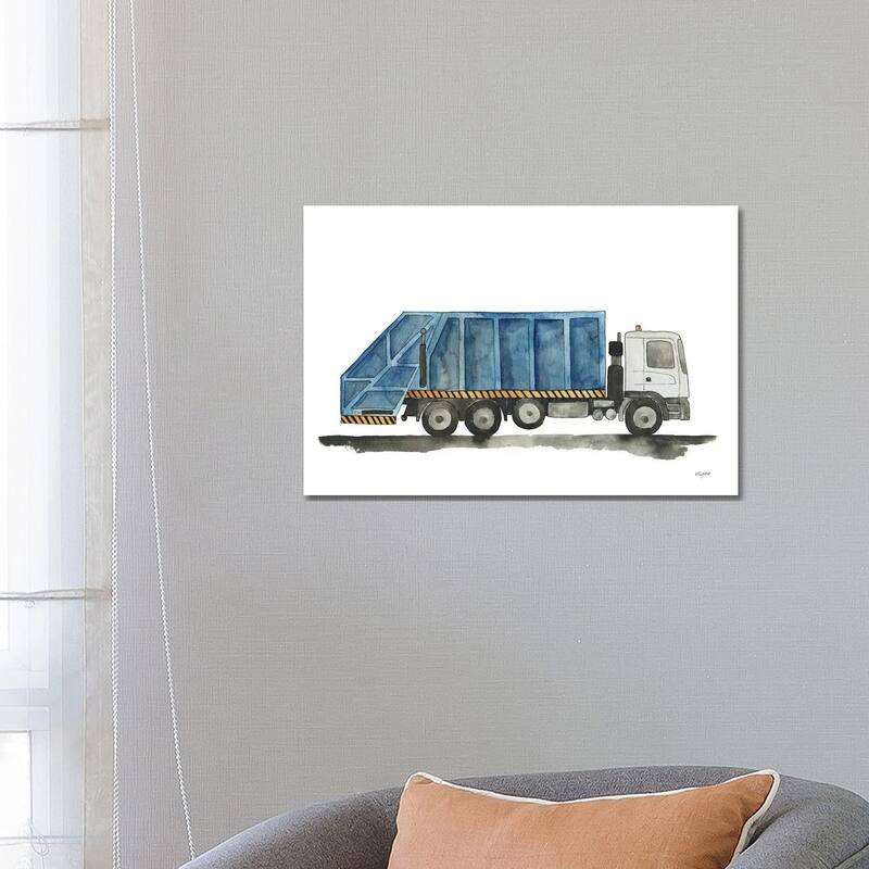 iCanvas "Garbage Truck" by Kelsey McNatt Canvas Print - 18x26x1.5