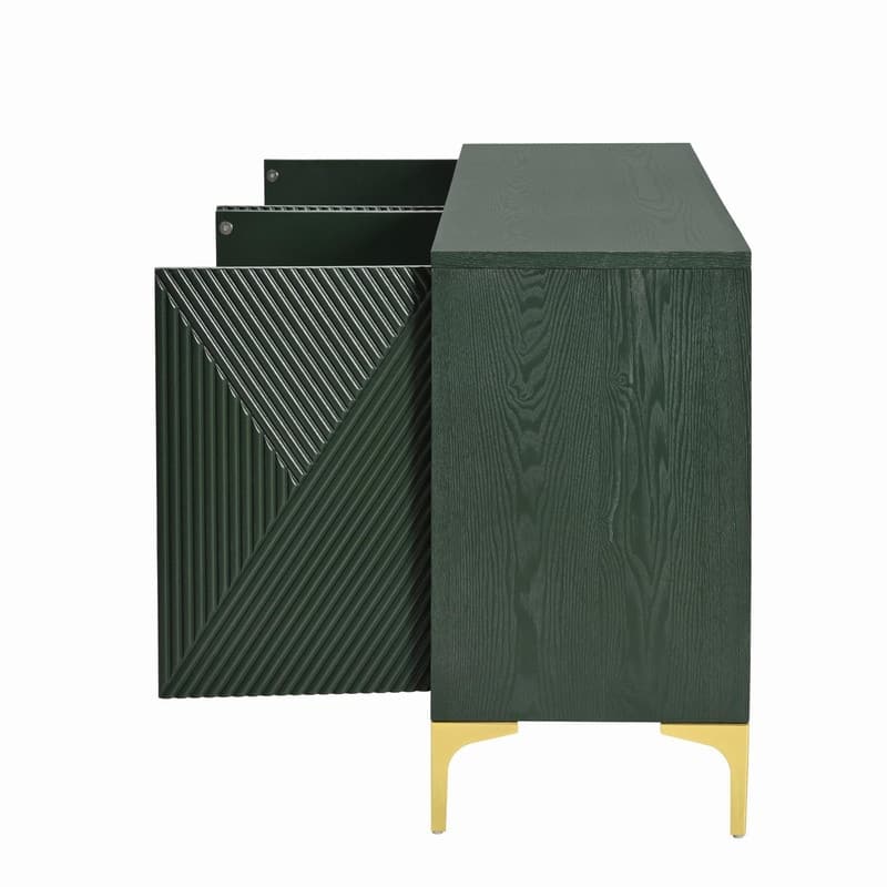 59.84" Wood Buffet Cabinet with Storage Modern Sideboard for Organized Living Spaces