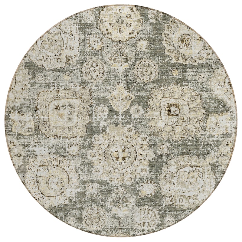 Machine Washable Indoor/ Outdoor Chantille Persian Vintage Rug