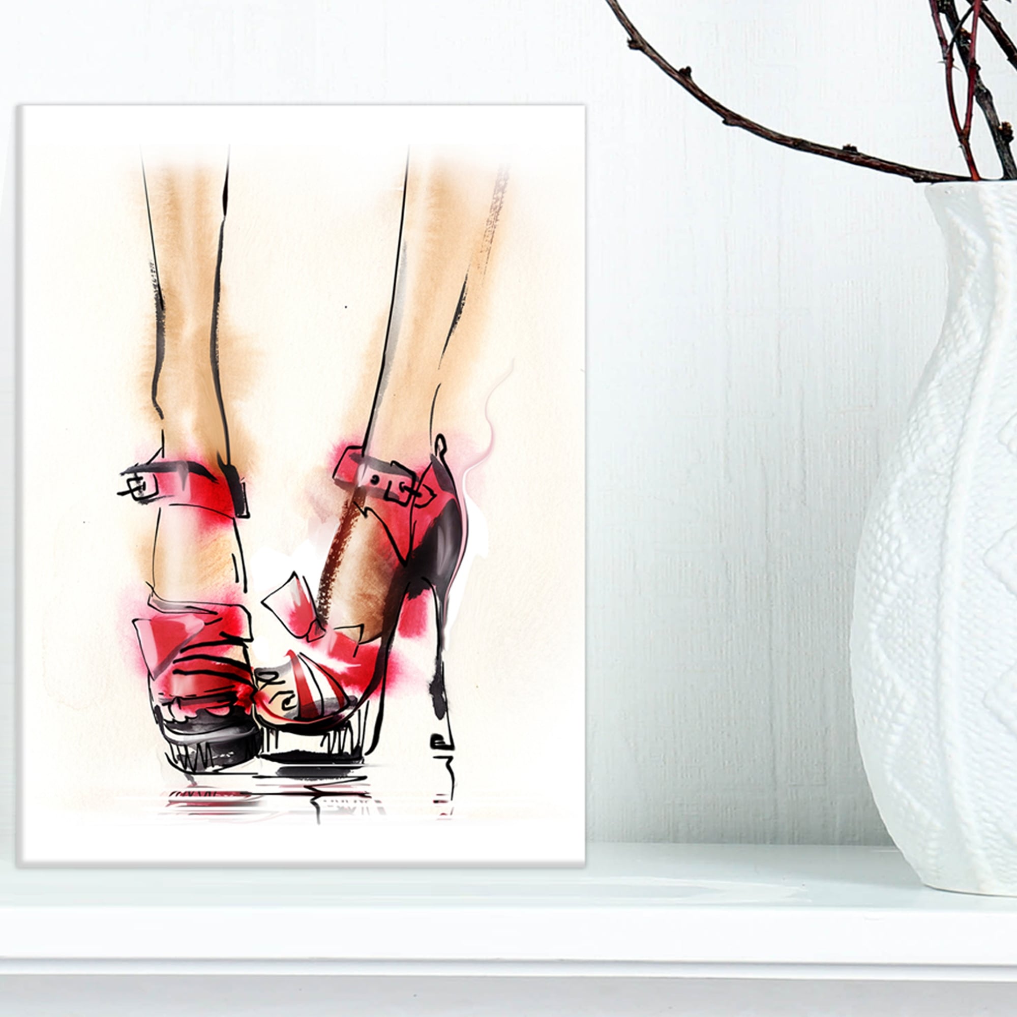 SIX DAYS OF HIGH HEELS STILL LIFE PAINTINGS, 30 IN 30 PAINTING CHALLENGE