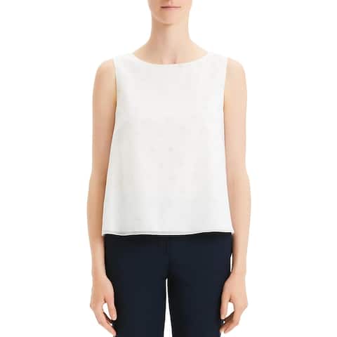 Theory Womens Shell Silk Blend Camisole - White