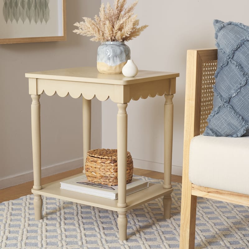SAFAVIEH Haven Farmhouse Accent Table - 20"W x 16"D x 24"H - Natural