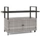 preview thumbnail 2 of 18, Costway Outdoor Bar Cart with Tempered Glass Top Storage Cabinet & 8 - See Details