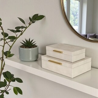 Handcrafted Wooden Rectangular Boxes - 10