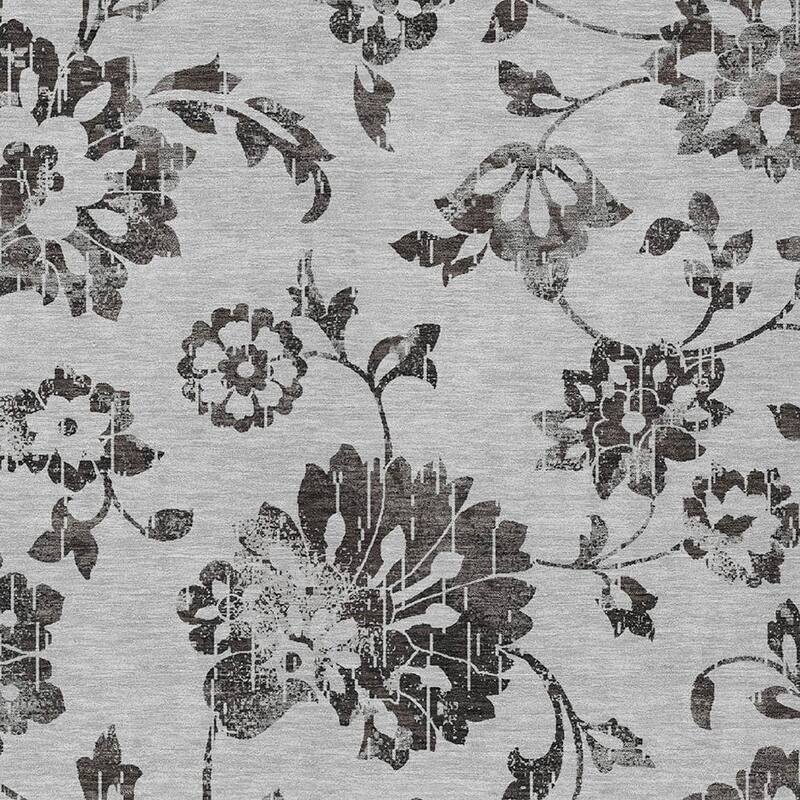 HomeRoots Floral Transitional Rectangle Outdoor Rug