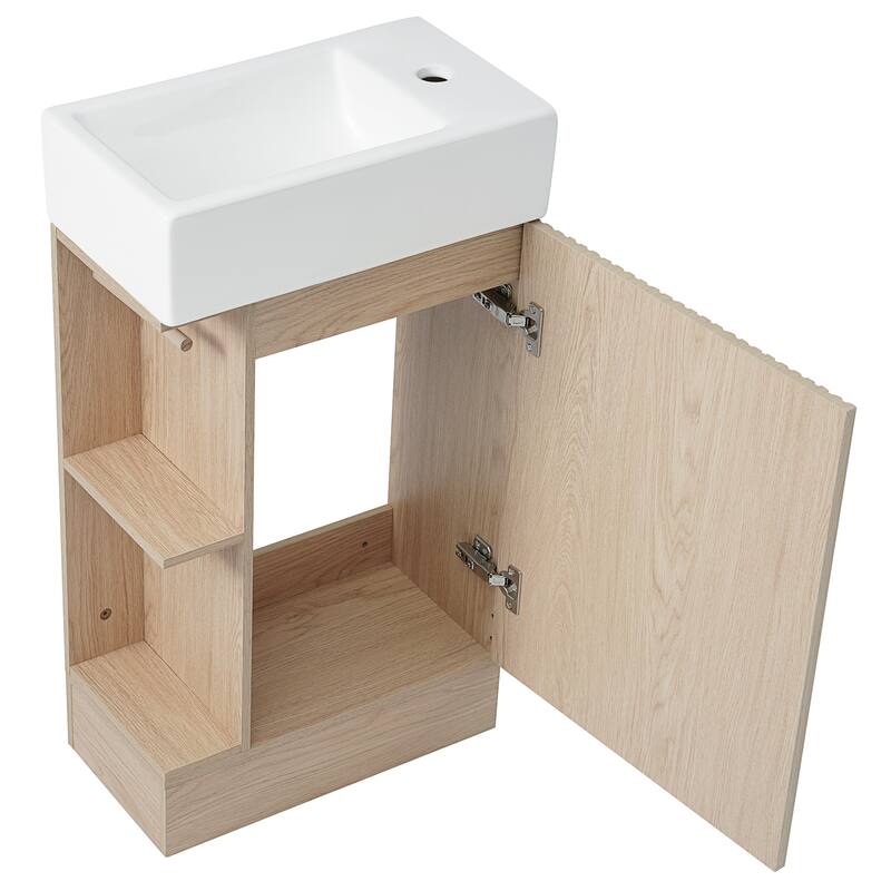 GDFStudio - Amelia Compact Space-Saving Bathroom Vanity