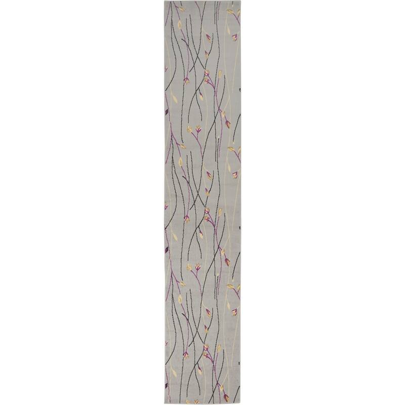 Cezew Power Loomed Floral Durable Area Rug By HomeRoots