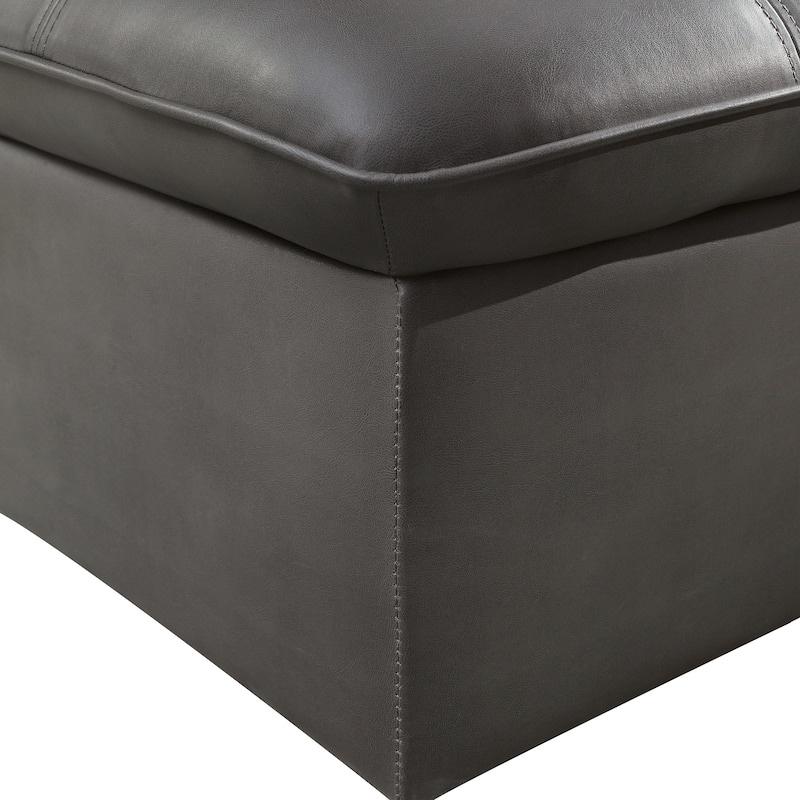 Kathleen Contemporary Faux Leather Tufted Adjustable Accent Chair by Porch & Den