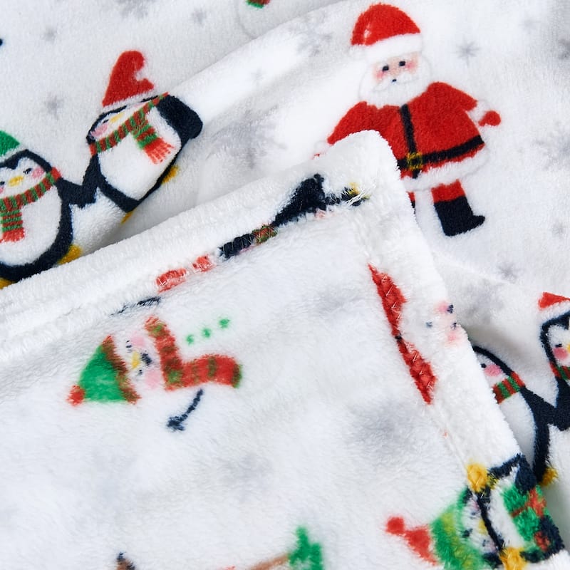 Christmas Flannel Fleece Throw Blanket 50"x60"