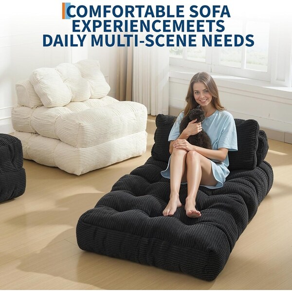 Folding Sofa Bed 2-Pack, Convertible Sleeper Chair with Pillow