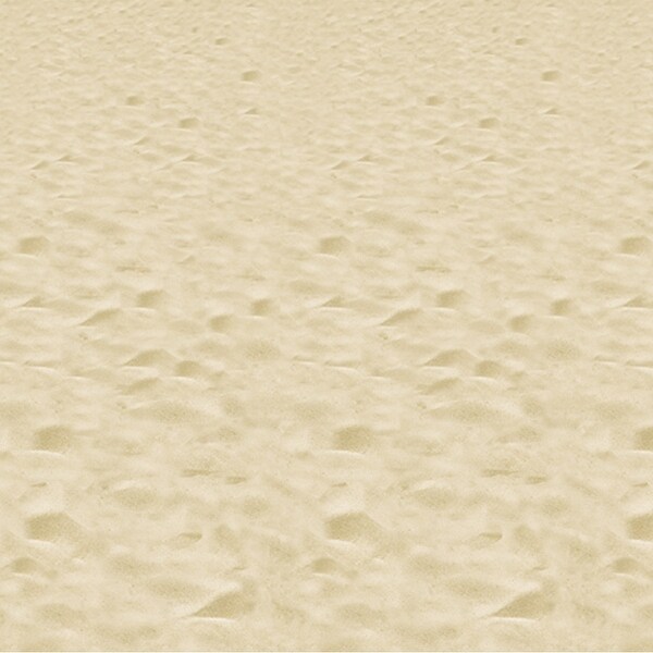 Pack of 6 Insta Theme Sandy Beach Decorative Backdrop 4' x 30' - N/A