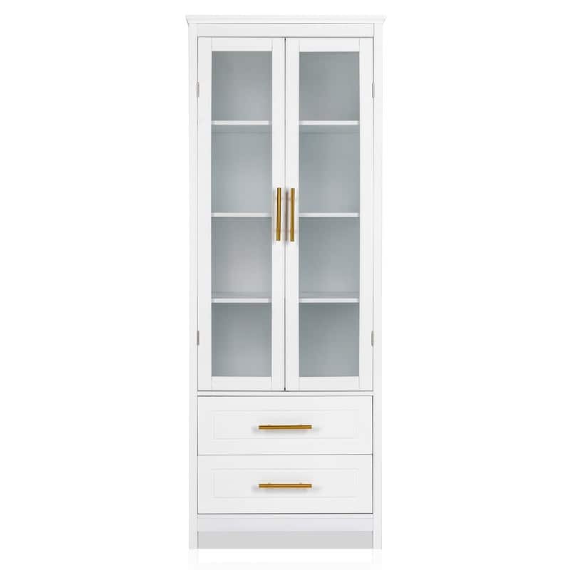 White MDF Bathroom Cabinet