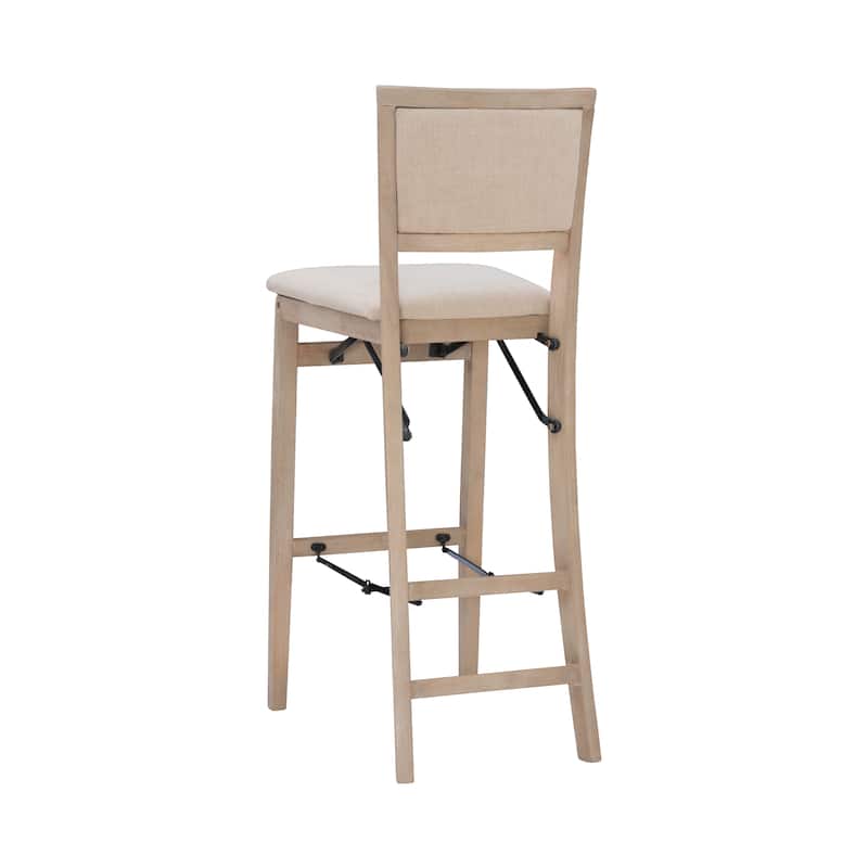 Ciara Grey Wash 30-Inch Folding Bar Stool