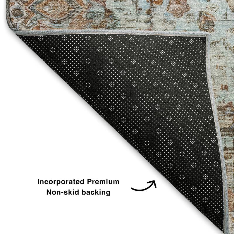Premium Washable Super Soft Traditional Vintage Mayfield Rug