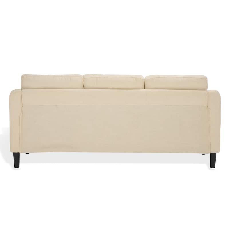 SAFAVIEH Couture Nathaniel Tufted Back 3 Seater Sofa - 77"W x 32"D x 34"H