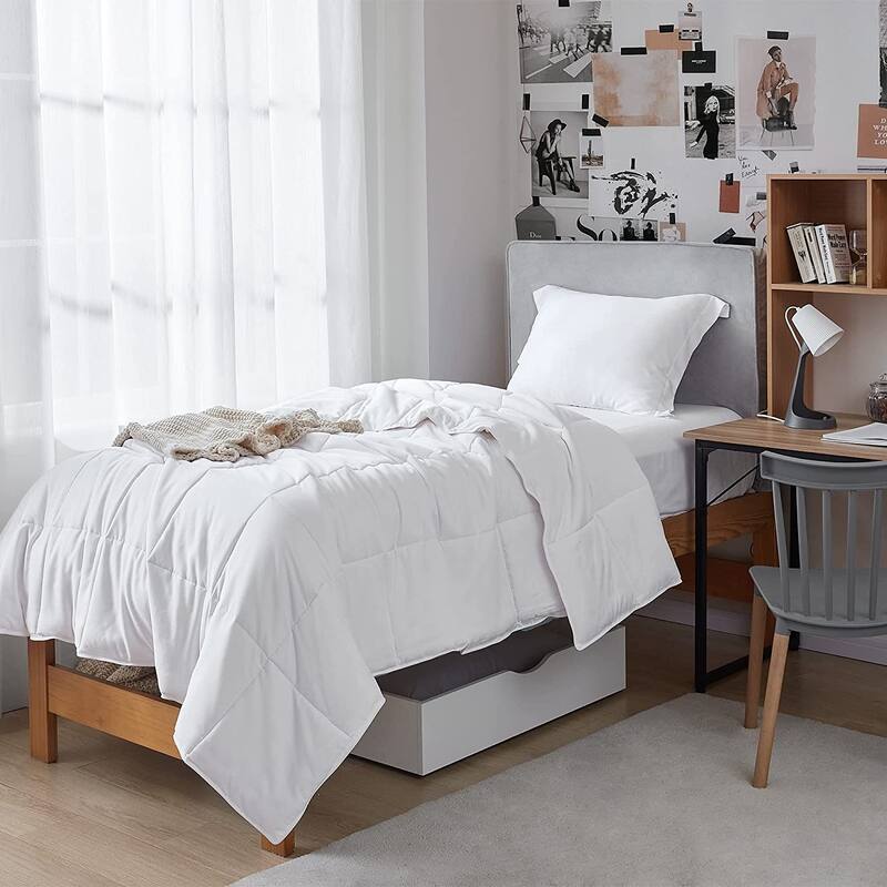 Menopleasing - Coma Inducer® Oversized Cooling Comforter Set - White - Twin XL