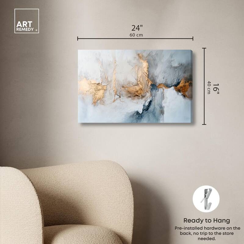 Canvas of Golden Shades Canvas by Art Remedy, Gallery Wrapped