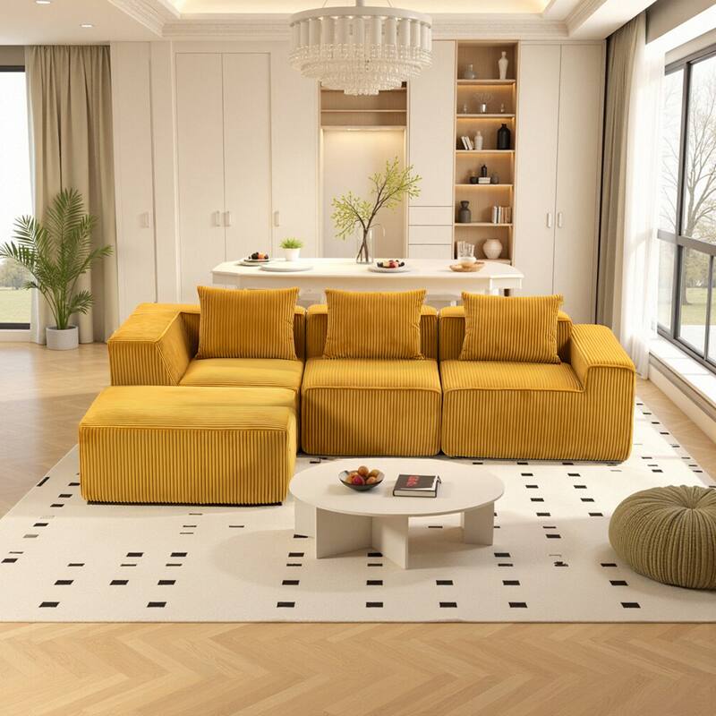 Multi Person Modular Compression Sofa That Can Be Freely