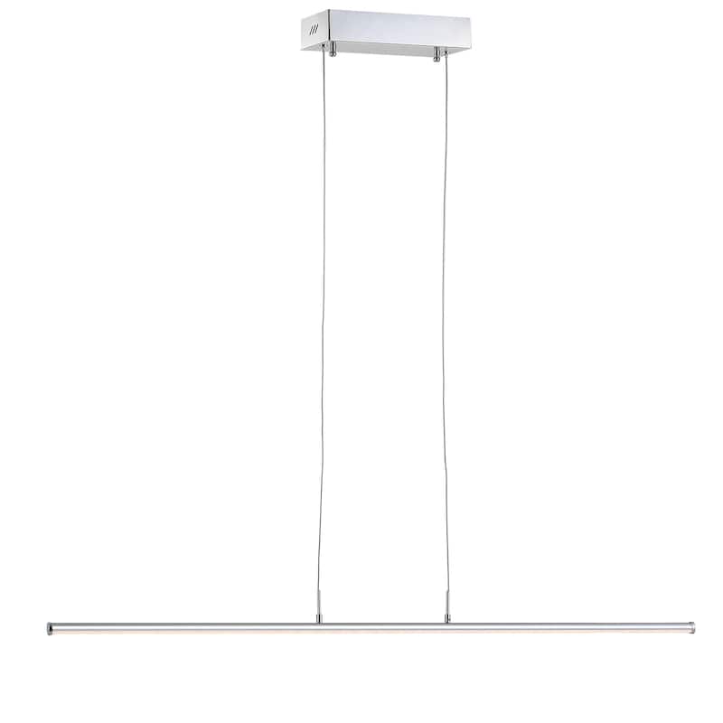 Ali 39.5" Dimmable Adjustable Integrated LED Metal Linear Pendant, by JONATHAN Y